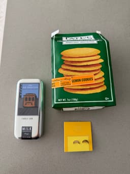 Lemon cookies, SF chocolate, smiley face